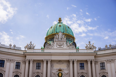 The Vienna Hofburg Imperial Palace - most famous landmark in the city - VIENNA, AUSTRIA, EUROPE - AUGUST 1, 2021のeditorial素材