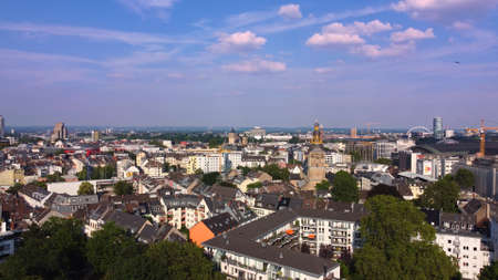 Over the rooftops of Cologne Germany - CITY OF COLOGNE GERMANY - JUNE 25, 2021のeditorial素材