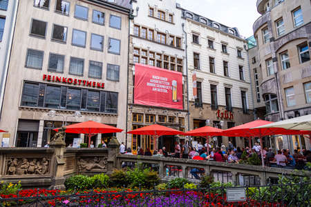 Famous Brewery and pub in Cologne - CITY OF COLOGNE, GERMANY - JUNE 25, 2021のeditorial素材