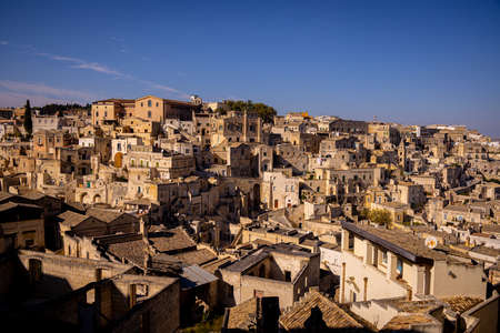 Amazing Matera Old Town - a historic Unesco World Heritage site in Italy - MATERA, ITALY - OCTOBER...