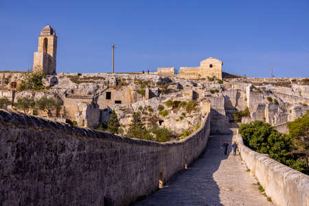 Historic city center of Gravina in Puglia - a beautiful village in Apulia Italy - MATERA, ITALY - OCTOBER 30, 2021のeditorial素材