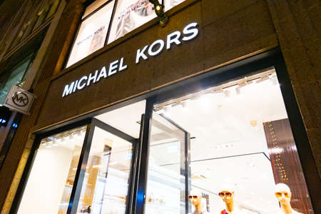 Michael Kors fashion store - CITY OF HAMBURG, GERMANY - DECEMBER 21, 2021のeditorial素材
