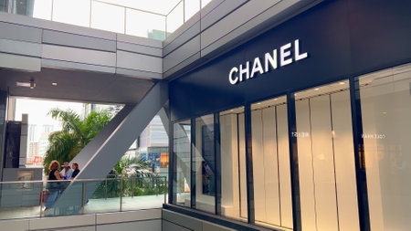 Chanel Store at Brickell City Centre in Miami - MIAMI, UNITED STATES - FEBRUARY 20, 2022のeditorial素材