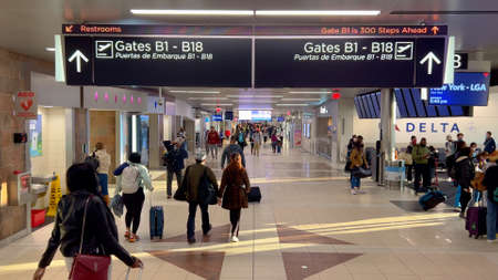 Hartsfiield Jackson International Airport - ATLANTA, UNITED STATES - FEBRUARY 13, 2022のeditorial素材
