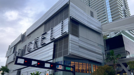 Modern Brickell City Centre in Miami Downtown - MIAMI, UNITED STATES - FEBRUARY 20, 2022のeditorial素材