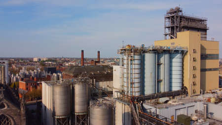 Guinness Brewery and Storehouse in Dublin St James Gate - view from above - DUBLIN, IRELAND - APRIL 20, 2022のeditorial素材