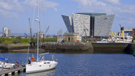 The Titanic Quarter in Belfast - BELFAST, UK - APRIL 25, 2022のeditorial素材