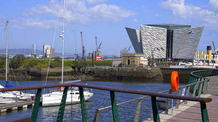 The Titanic Quarter in Belfast - BELFAST, UK - APRIL 25, 2022のeditorial素材