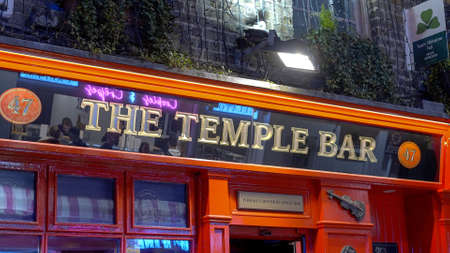 The Original Temple Bar Irish Pub in Dublin - DUBLIN, IRELAND - APRIL 20, 2022のeditorial素材