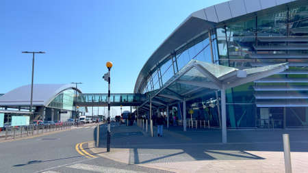 Modern Dublin Airport - DUBLIN, IRELAND - APRIL 20, 2022