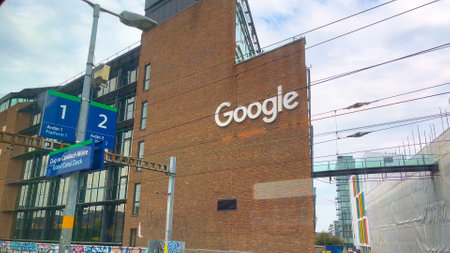 Google Building in Dublin - DUBLIN, IRELAND - APRIL 20. 2022のeditorial素材