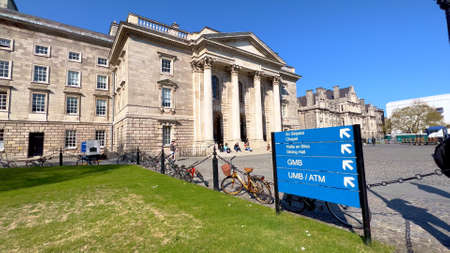 Trinity College in Dublin - DUBLIN, IRELAND - APRIL 20. 2022のeditorial素材