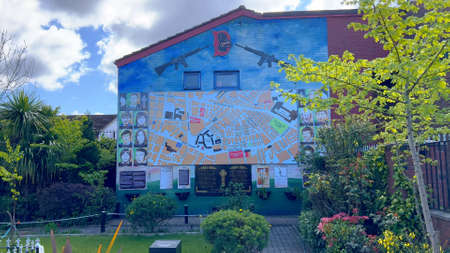 Garden of Rememberance in Belfast on Falls Road - BELFAST, UK - APRIL 25, 2022のeditorial素材