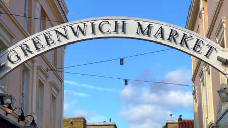 Greenwich Market is a popular place for shopping - LONDON, UK - JUNE 9, 2022のeditorial素材