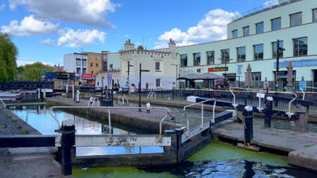 Camden Market at Camden Lock London - LONDON, UK - JUNE 9, 2022