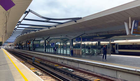 Platform at London Bridge Train Station - LONDON, UK - JUNE 9, 2022