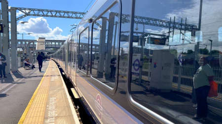 Elizabeth Line at London Underground - LONDON, UK - JUNE 9, 2022