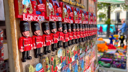 Souvenirs from London - street sale - LONDON, UK - JUNE 9, 2022のeditorial素材