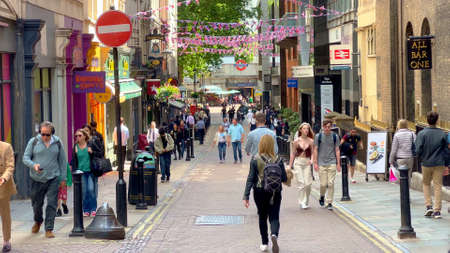 Villiers Street in London - LONDON, UK - JUNE 9, 2022