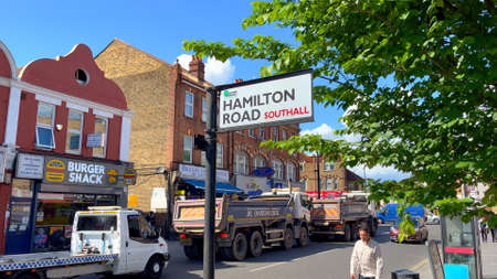 Hamilton Road at Southall - LONDON, UK - JUNE 9, 2022