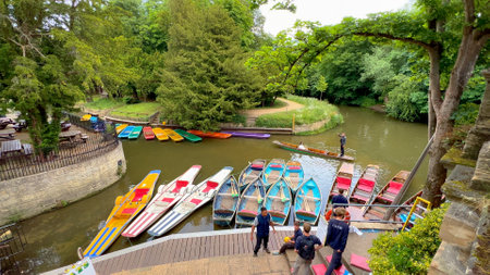 Boat Rental on River Thames in Oxford - OXFORD, UK - JUNE 10, 2022