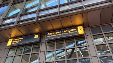 Hamburg Airport - HAMBURG, GERMANY - MAY 15, 2022