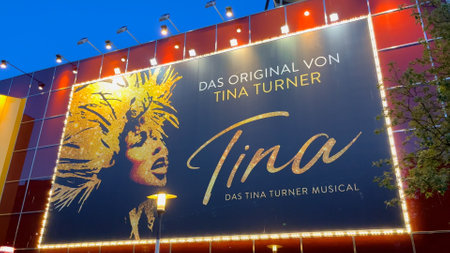 Tina Turner musical at Hamburg Reeperbahn Entertainment and red light district - HAMBURG, GERMANY -...