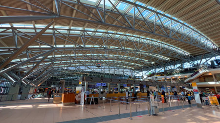 Hamburg Airport - HAMBURG, GERMANY - MAY 15, 2022のeditorial素材