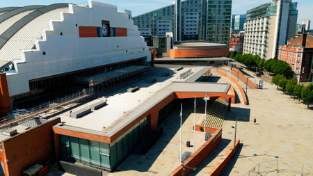 Manchester Central station - MANCHESTER, UK - AUGUST 15, 2022