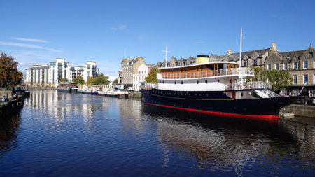 Port of Leith in Edinburgh - EDINBURGH, SCOTLAND - OCTOBER 04, 2022