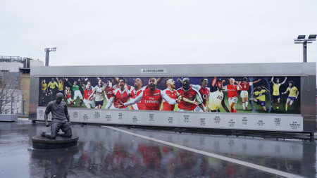 Emirates Stadium - home of Arsenal London football club - LONDON, UK - DECEMBER 20, 2022