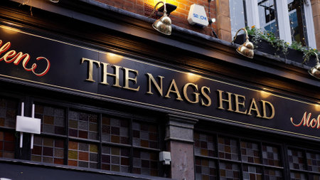 The Nags Head pub in London - LONDON, UK - DECEMBER 20, 2022のeditorial素材
