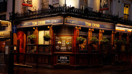 Beautiful Tom Cribb Pub in London - LONDON, UK - DECEMBER 20, 2022のeditorial素材