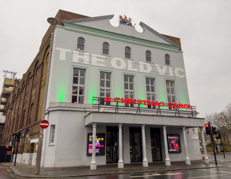 The Old Vic Theatre in London- LONDON, UK - DECEMBER 20, 2022のeditorial素材