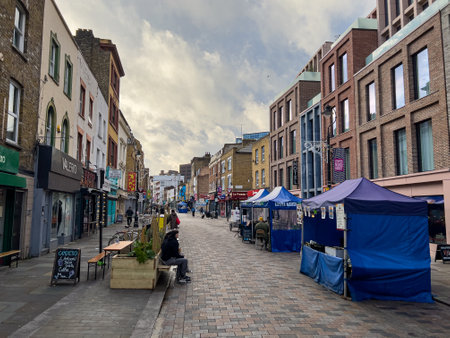 Lower Marsh Market in London- LONDON, UK - DECEMBER 20, 2022のeditorial素材