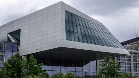 European Central Bank in Frankfurt - FRANKFURT, GERMANY - JULY 12, 2022のeditorial素材