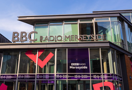 BBC Radio Merseyside in Liverpool - LIVERPOOL, UK - AUGUST 16, 2022のeditorial素材