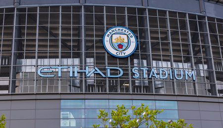 Etihad football stadium - the home of Manchester City - MANCHESTER, UK - AUGUST 15, 2022