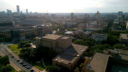 The Texas University in Austin from above - AUSTIN, UNITED STATES - NOVEMBER 02, 2022のeditorial素材