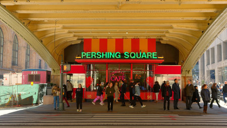 Pershing Square at Grand Central Station New York - NEW YORK, USA - FEBRUARY 14, 2023のeditorial素材