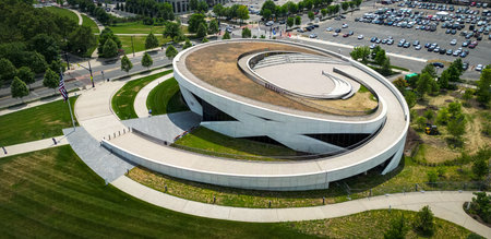 National Veterans Memorial and Museum in Columbus - aerial view - COLUMBUS, USA - JUNE 09, 2023