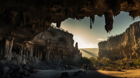 Carlsbad Caverns National Park New Mexico - made with Generative AI toolsの素材