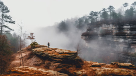 Red River Gorge Kentucky - made with Generative AI toolsの素材