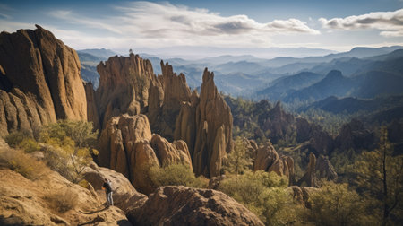 Pinnacles National Park California - made with Generative AI toolsの素材