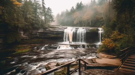Blackwater Falls State Park West Virginia - made with Generative AI toolsの素材