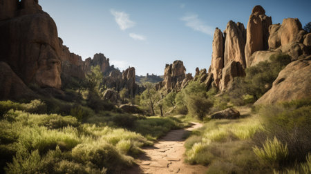Pinnacles National Park California - made with Generative AI toolsの素材