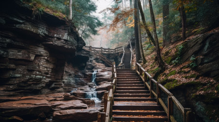 Gorges State Park North Carolina - made with Generative AI toolsの素材
