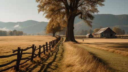 Cades Cove Tennessee - made with Generative AI toolsの素材
