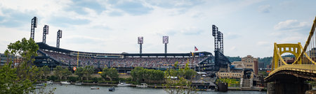 PNC Park Baseball Stadium in Pittsburgh - PITTSBURGH, UNITED STATES - JUNE 05, 2023のeditorial素材