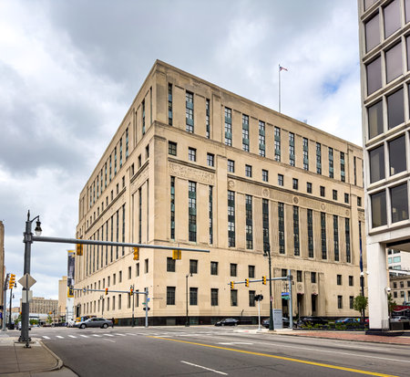 Theodore Levin United States Courthouse in Detroit - DETROIT, UNITED STATES - JUNE 10, 2023